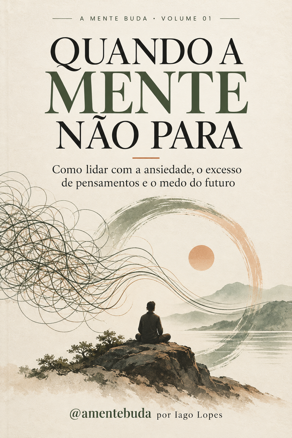 Capa de Quando a Mente Não Para, por Iago Lopes
